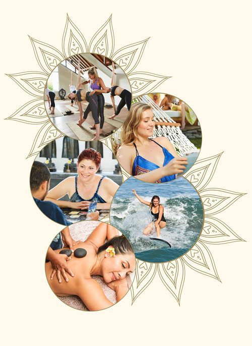 The Bliss Retreat Experience, yoga surfing relaxation and massage in Bali