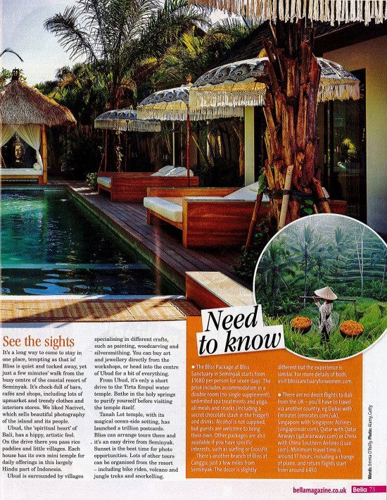 Bella Magazine: Escapes – Bali High