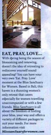 Black Beauty & Hair Magazine: Eat Pray Love - Bliss Sanctuary in Health & Fitness Buzz