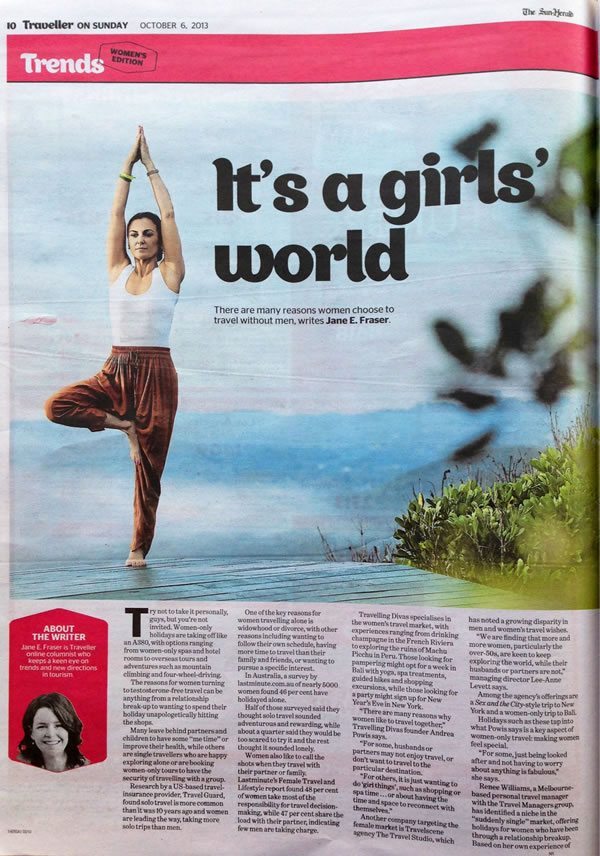 Sun Herald: It’s A Girls’ World – The Best of Bali Spa Retreats is at Bliss Sanctuary For Women