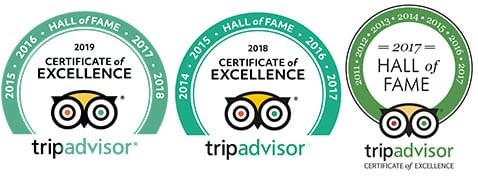 Bliss Sanctuary For Women Trip Advisor Hall of Fame 2017, 2018, 2019