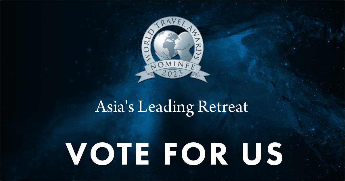 Asia's Leading Retreat 2023 vote for us Bliss Sanctuary For Women